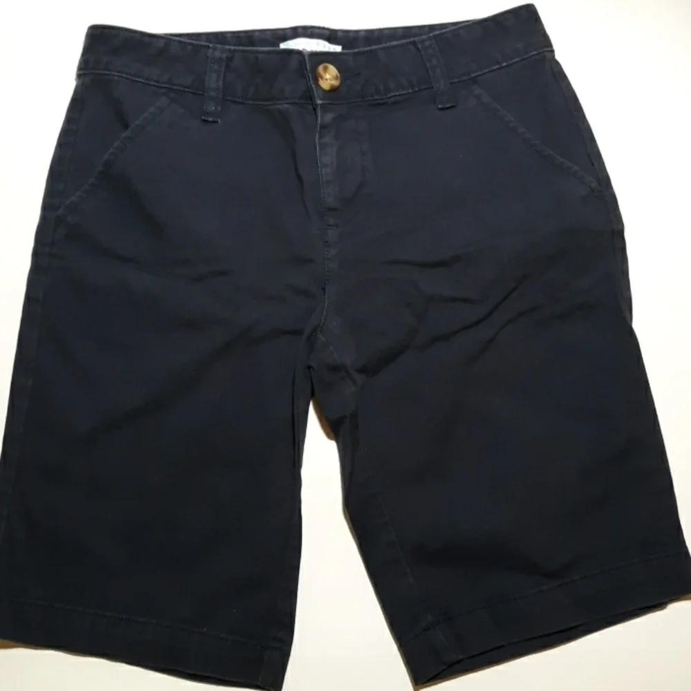 Old Navy 12 adjustable waistband blue dress shorts
